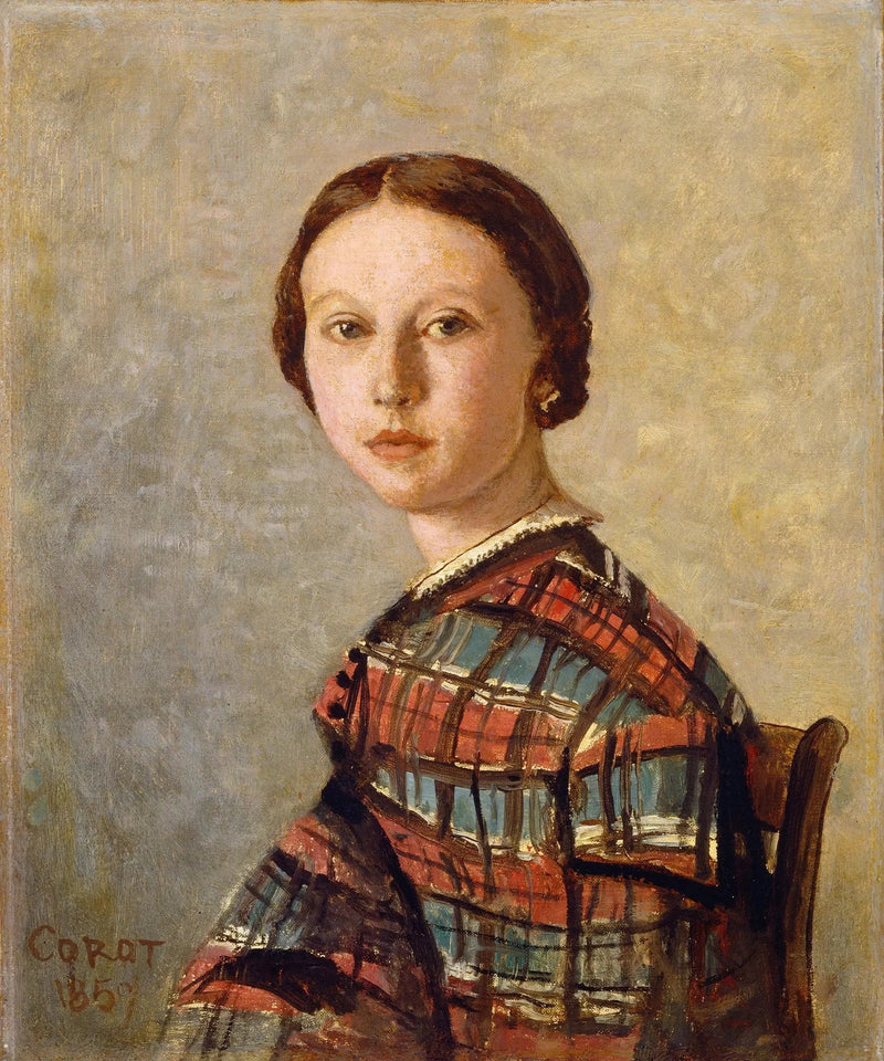 Portrait of a Young Girl - Jean-Baptiste Camille Corot