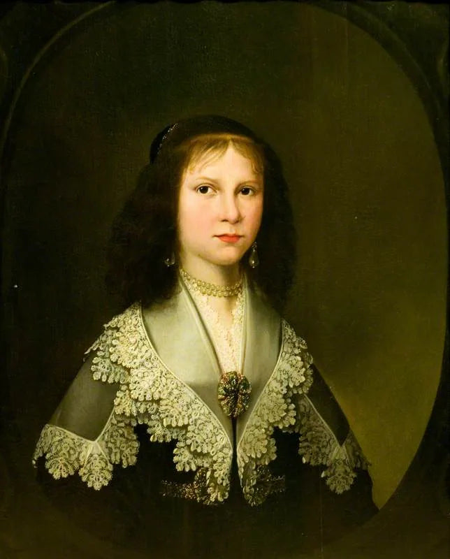 Portrait of a Young Girl Wearing a Lace Collar - Gerrit van Honthorst