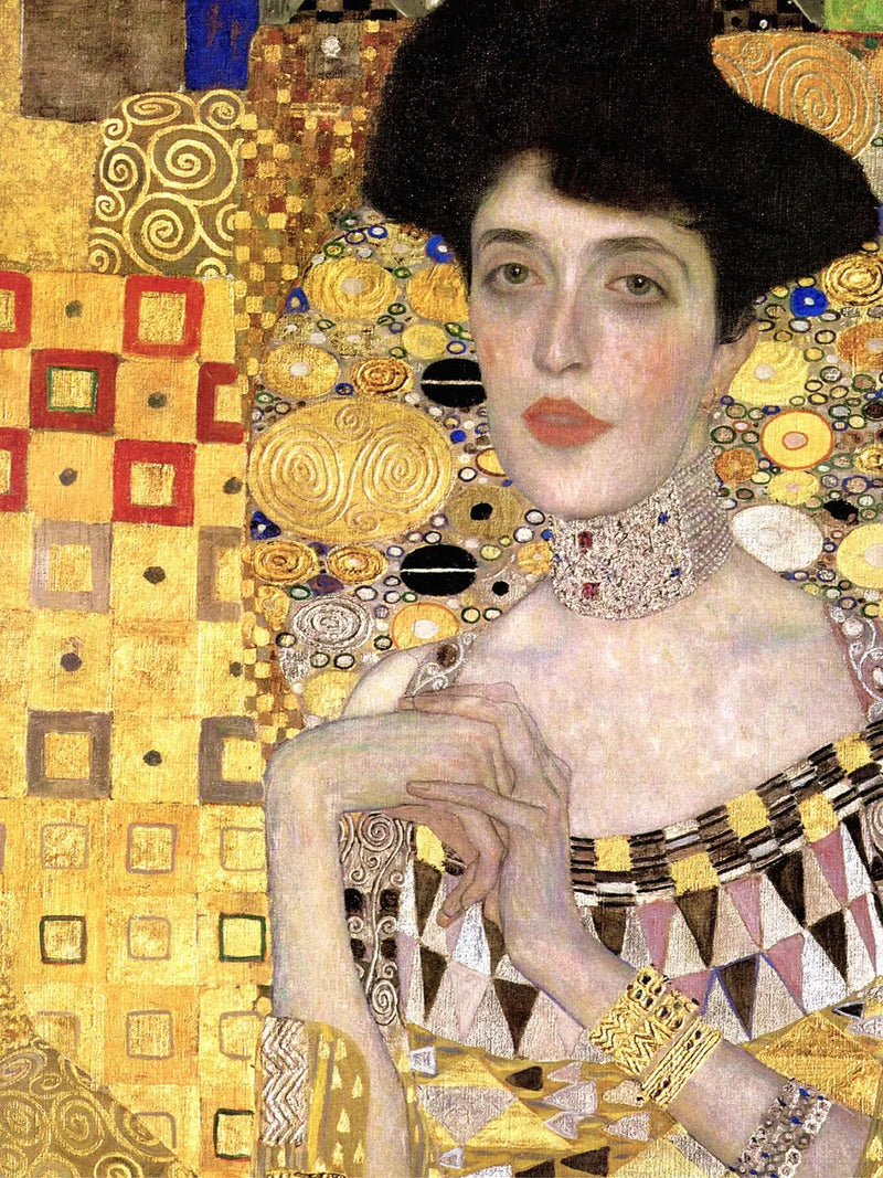 👑 Portrait of Adele Bloch-Bauer I (Detail) – Gustav Klimt (1907)