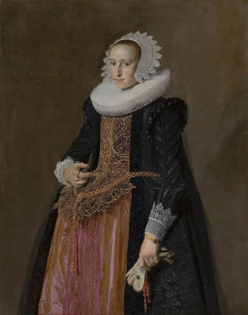 Portrait of Aletta Hanemans (1606-1653) - Frans Hals