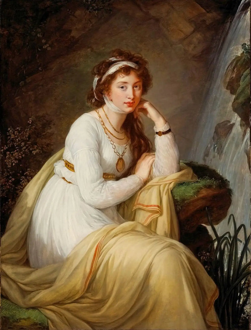 Portrait of Anna Ivanovna Tolstoy (Baryatinskaya) - Élisabeth Vigée Le Brun