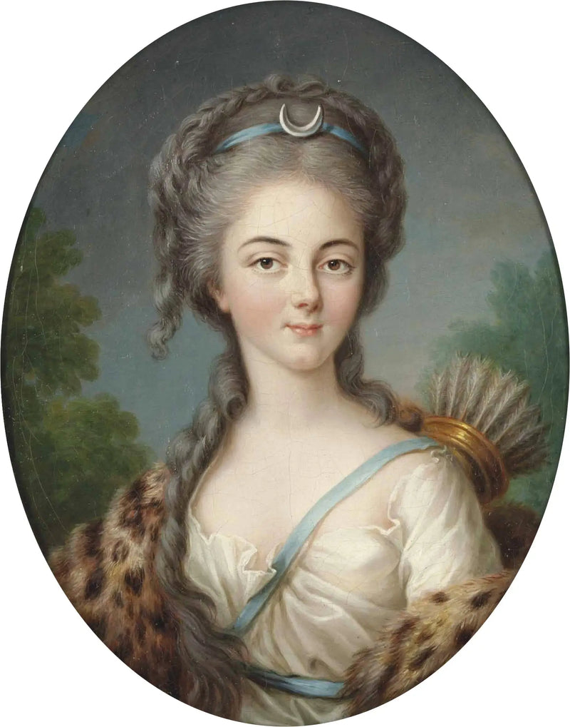 Portrait of Anne Charlotte de Lorraine, Mademoiselle de Brionne, en Diane - Élisabeth Vigée Le Brun