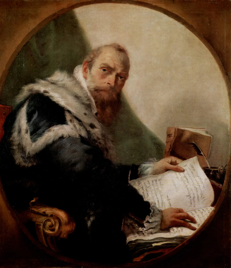 Portrait of Antonio Riccobono - Giovanni Battista Tiepolo