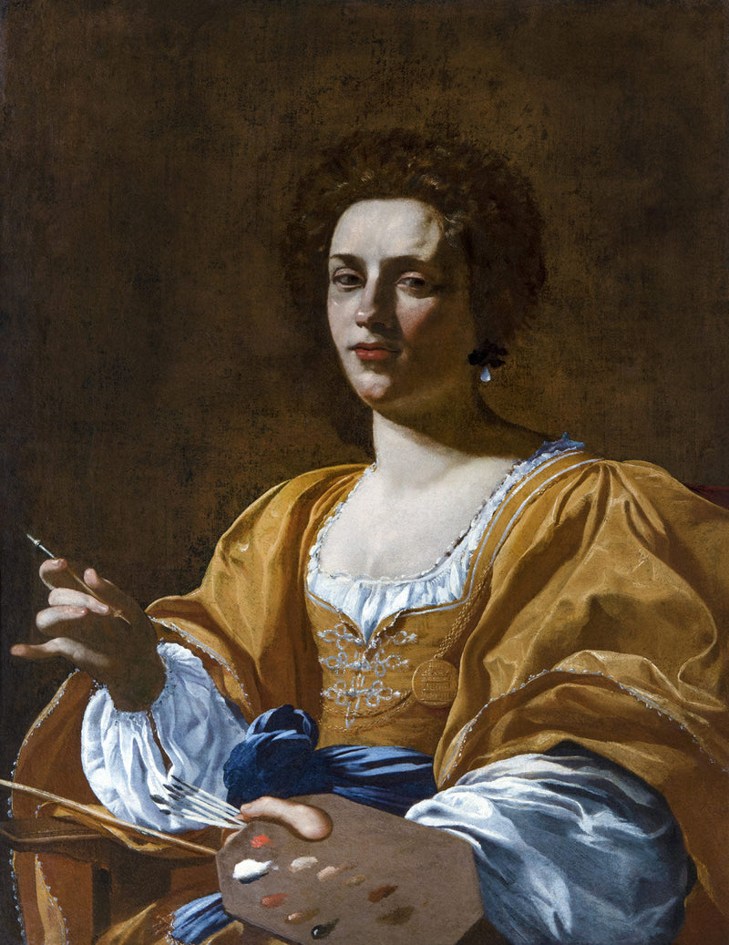 Portrait of Artemisia Gentileschi - Simon Vouet