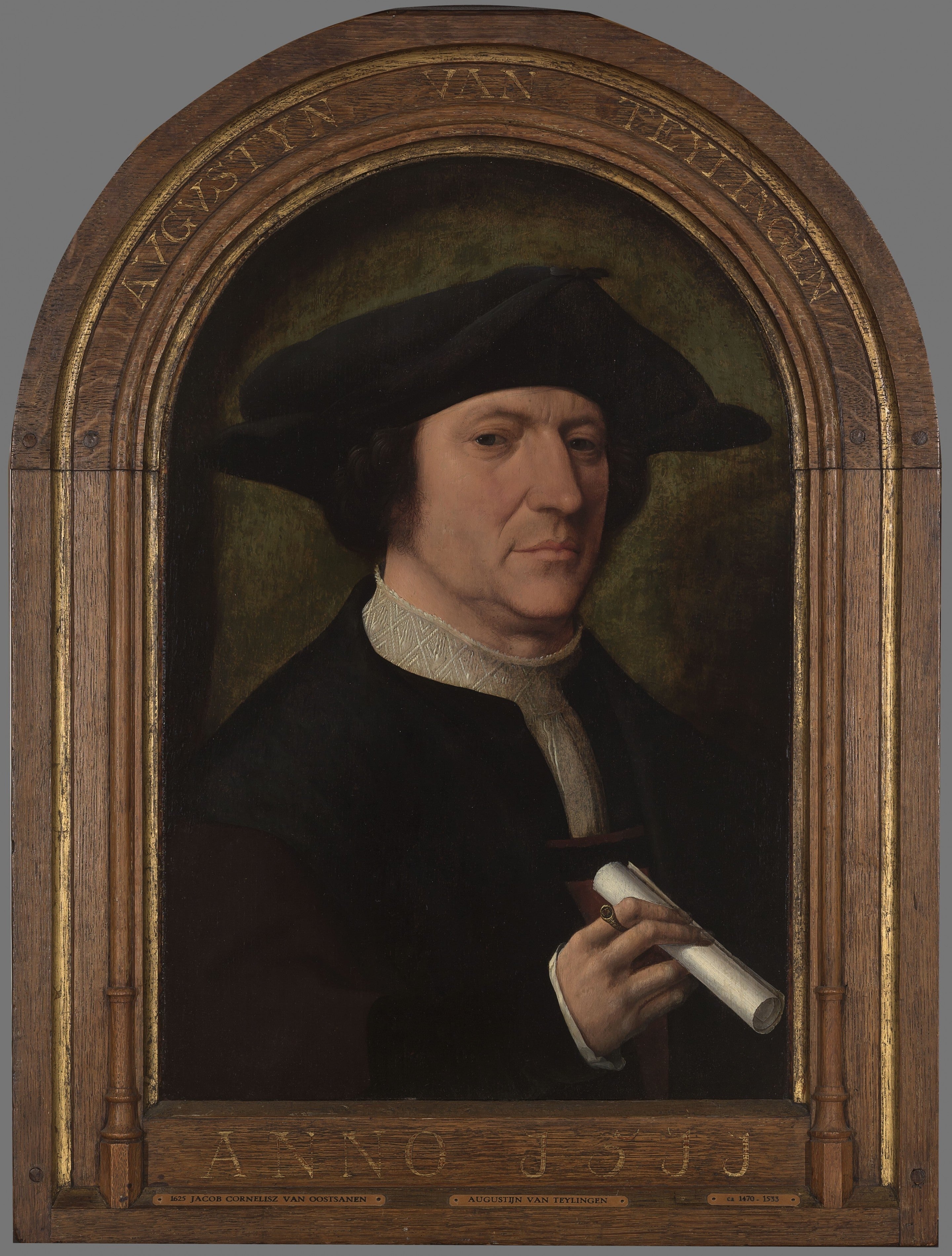 Portrait d’Augustijn van Teylingen - Jacob Cornelisz van Oostsanen - Alpha Reproduction
