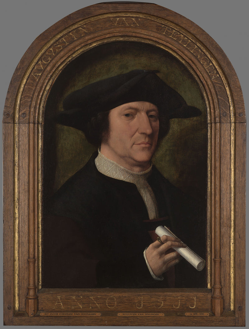 Portrait of Augustijn van Teylingen - Jacob Cornelisz van Oostsanen