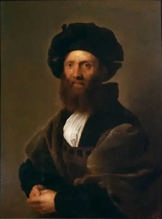Portrait of Baldassare Castiglione (after Raphael) - Peter Paul Rubens