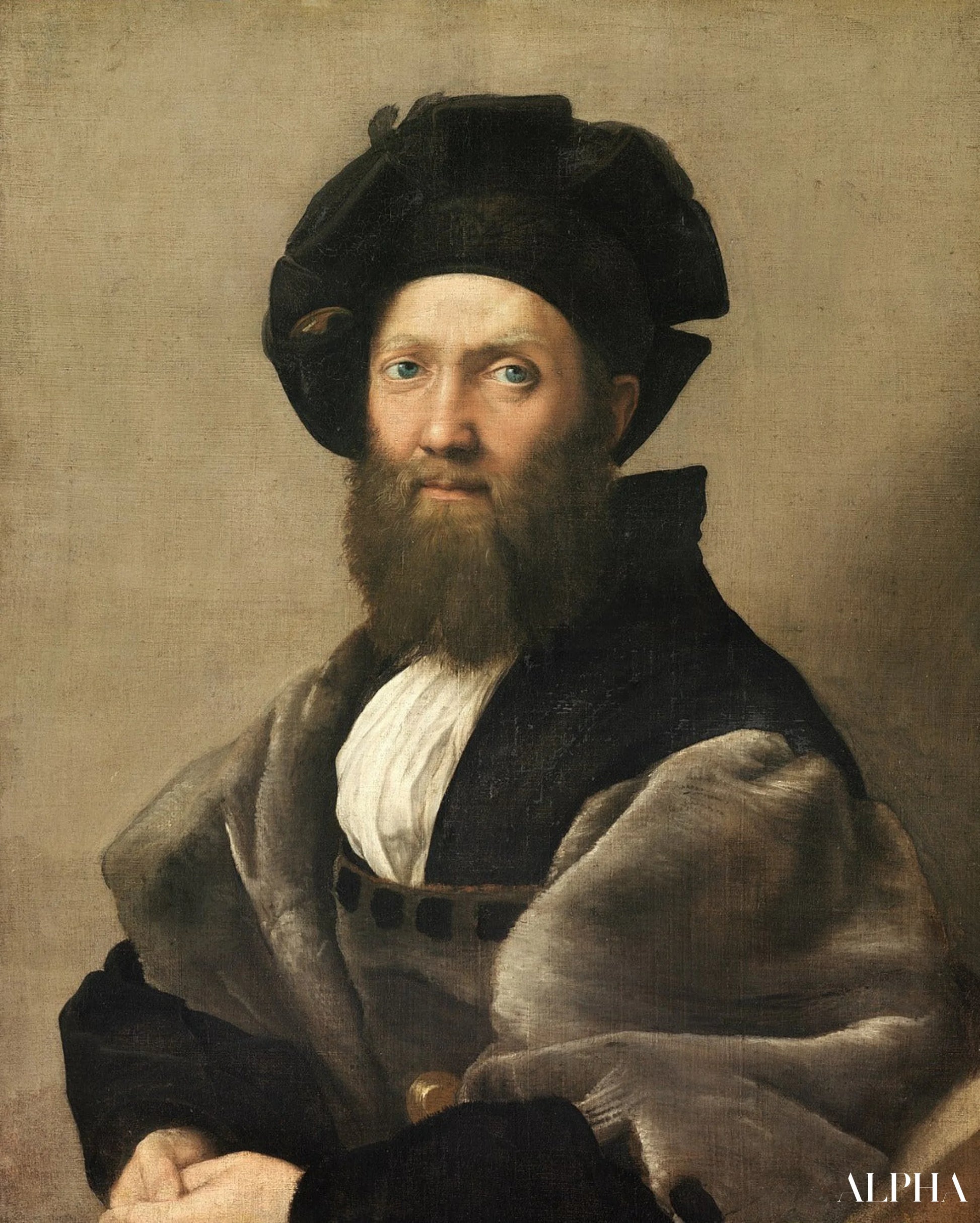 Portrait of Baldassare Castiglione - Raphael (painter) - High-end reproductions of paintings and artworks