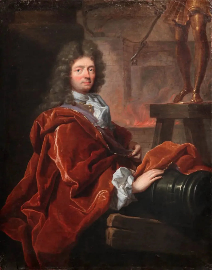 Portrait of Balthasar Keller, founder - Hyacinthe Rigaud
