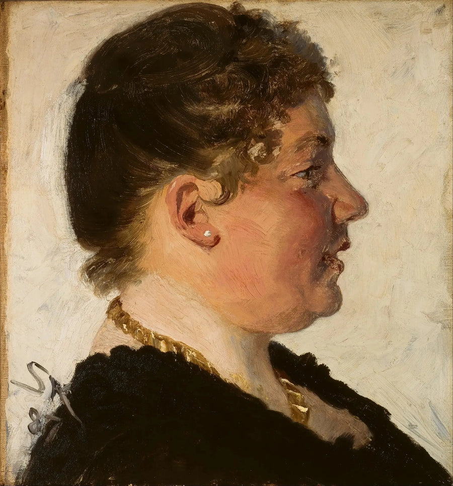 Portrait of Béatrice Diderichsen. - Peder Severin Krøyer