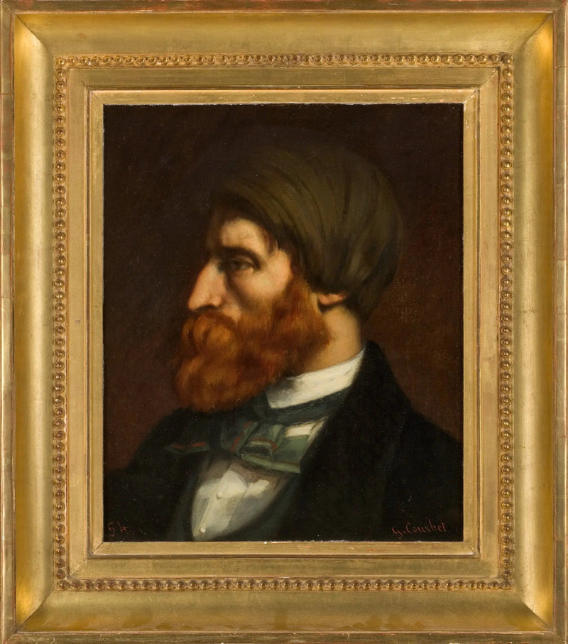 Portrait of Bruyas in profile, 1854 - Gustave Courbet