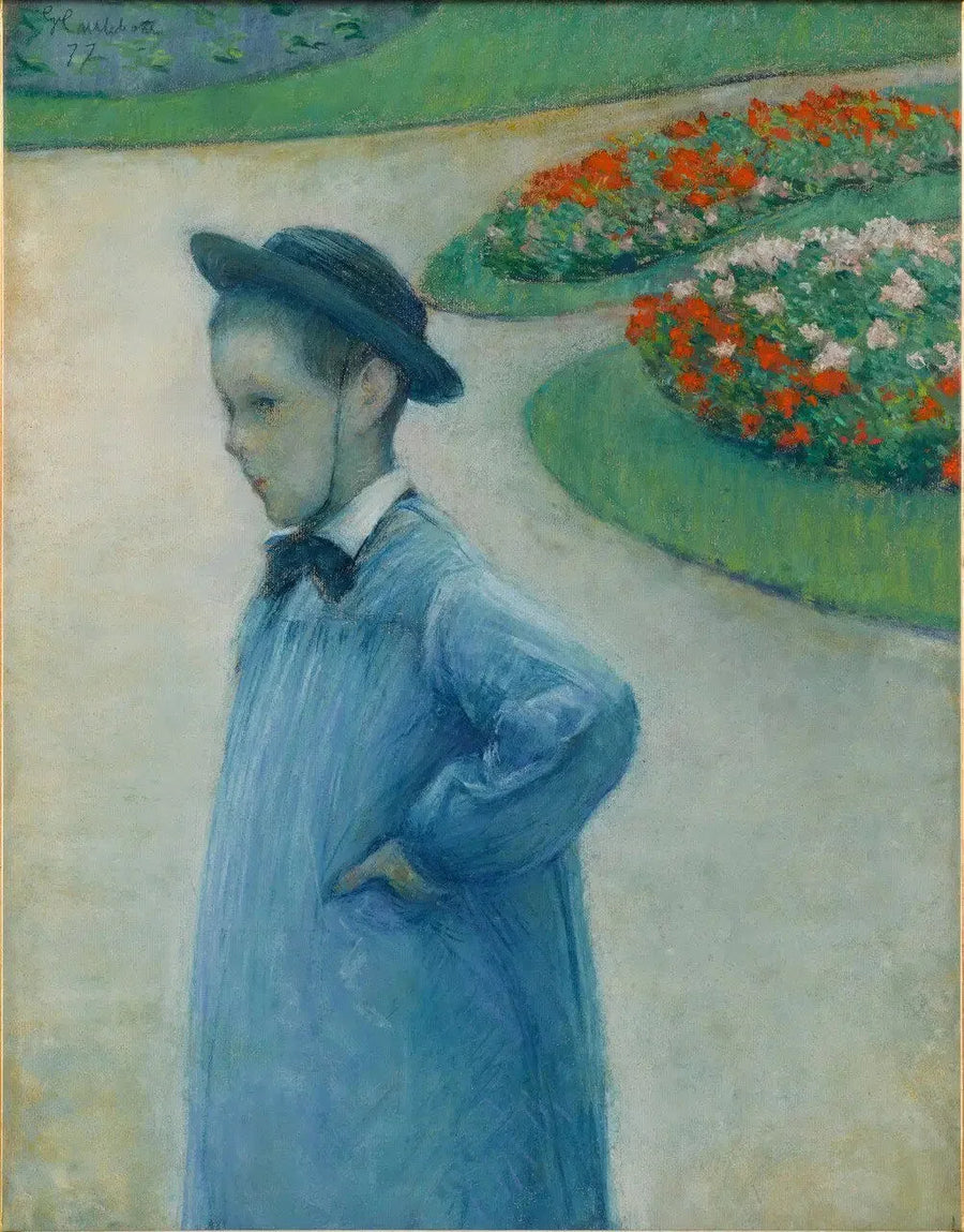 Portrait of Camille Daurelle in the Yerre Garden - Gustave Caillebotte