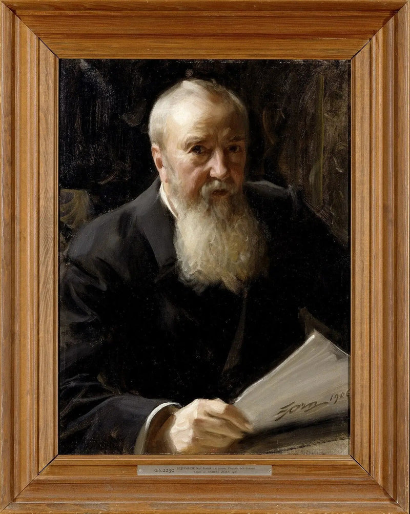 Portrait of Carl Fredrik Liljevalch - Anders Zorn