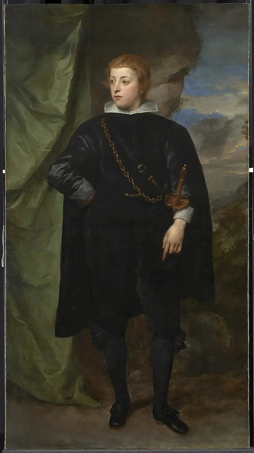 Portrait of Carlo Emanuele d'Este, Marquis of Borgomanero (1622-1695) - Antoine van Dyck