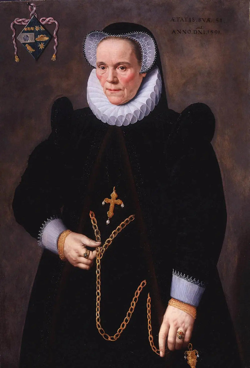 Portrait of Catherine van Damme, wife of François de Groote - Frans Pourbus the Younger