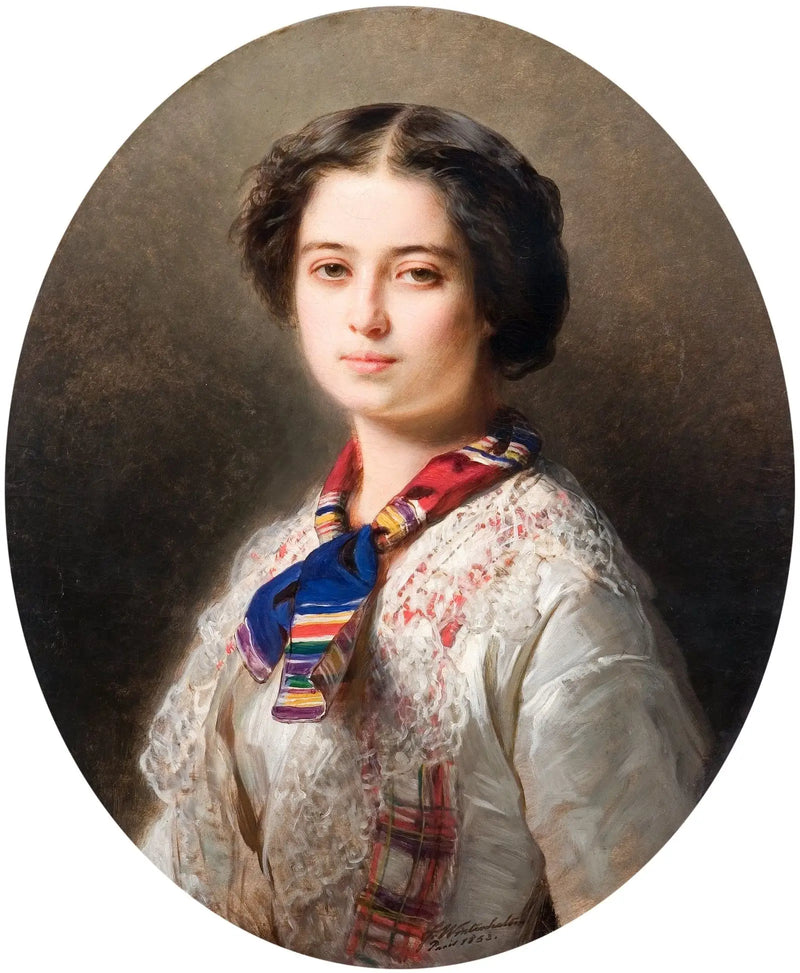 Portrait of Cecylii Lubomirskiej z Zamoyskich (1831-1904) - Franz Xaver Winterhalter