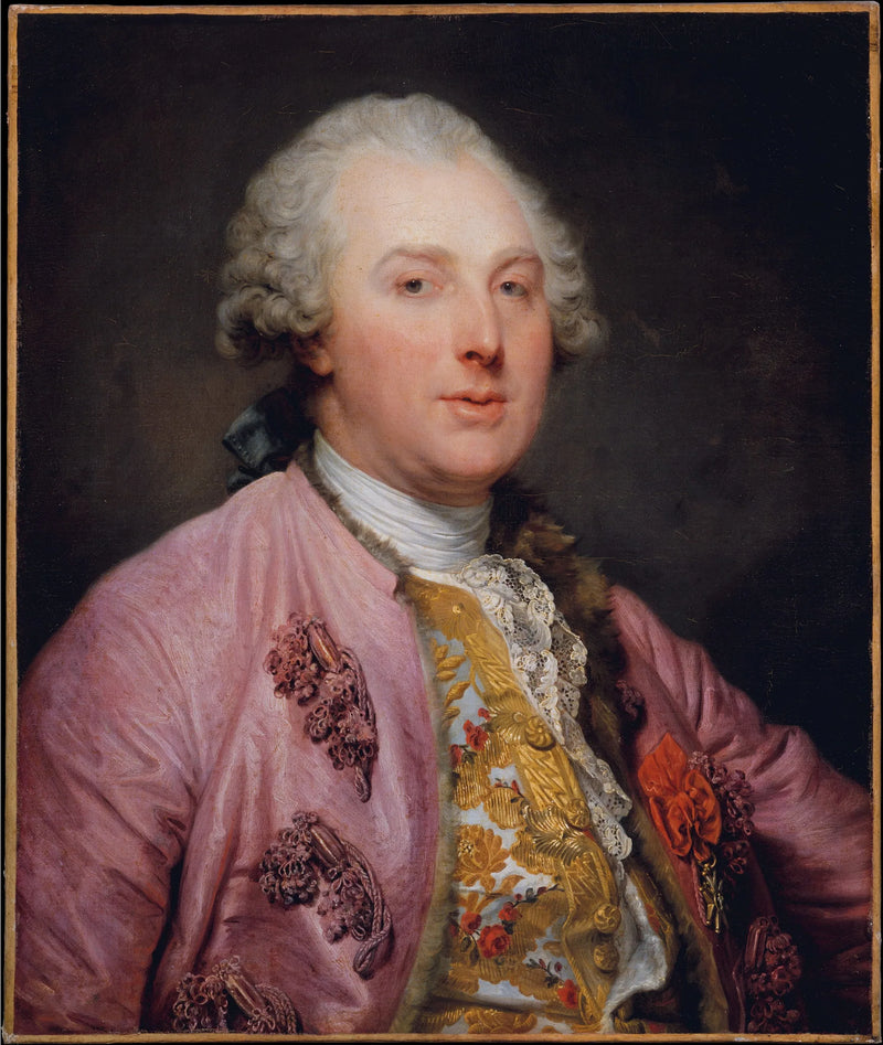 Portrait of Charles Claude de Flahaut de La Billarderie (Count d'Angiviller) - Jean-Baptiste Greuze