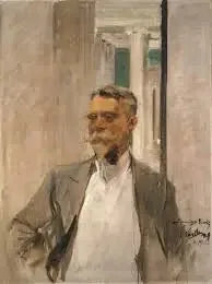 Portrait of Charles M. Kurtz, founding director of the Albright Art Gallery (1905-1909) - Joaquín Sorolla