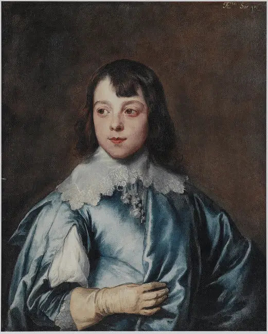 Portrait of Charles Stanley, Lord Strange, 8th Earl of Derby (1628-1672) aged ten years - Antoine van Dyck