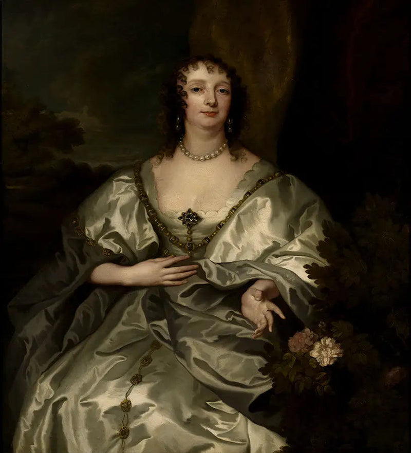 Portrait of Charlotte de la Trémoïlle, Lady Strange, future Countess of Derby (1599-1664) - Antoine van Dyck