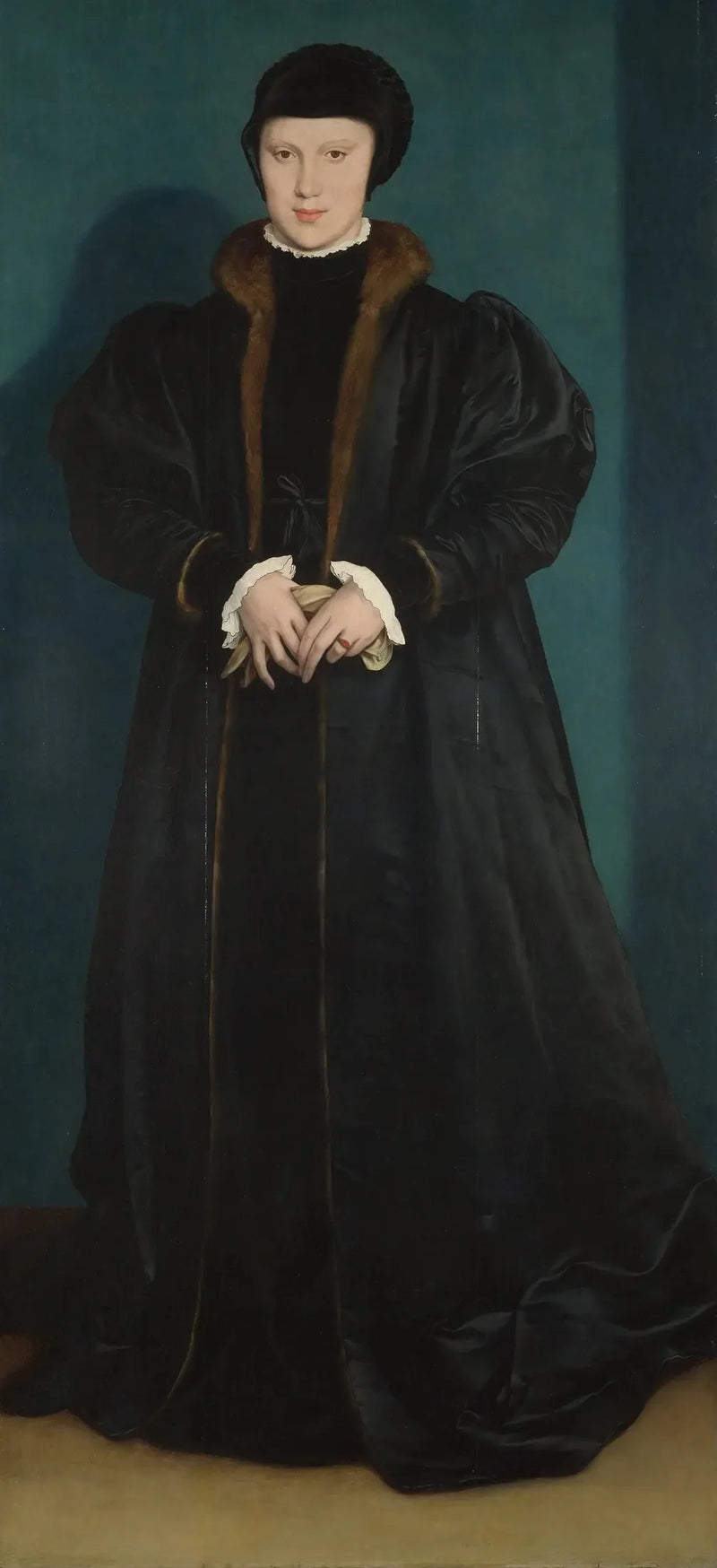 Portrait of Christine of Denmark - Hans Holbein the Younger