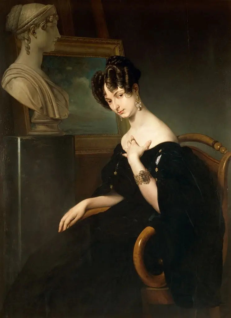 Portrait of Christine Trivulce de Belgiojoso - Francesco Hayez