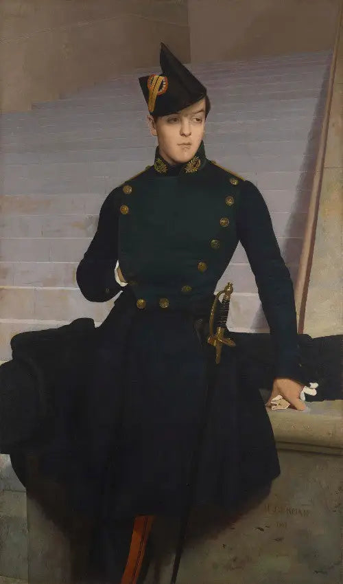 Portrait de Claude-Armand Gérôme, frère de l'artiste - Jean-Léon Gérôme image 1 reproduction artisanale de tableau