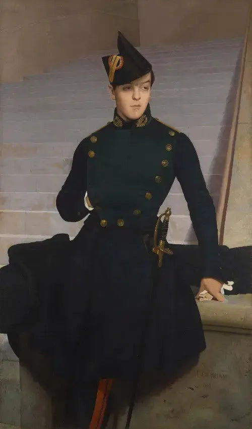 Portrait de Claude-Armand Gérôme, frère de l'artiste - Jean-Léon Gérôme image 1 reproduction artisanale de tableau