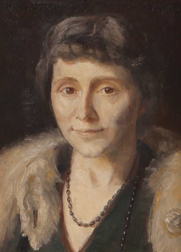 Portrait of Cornelia Elisabeth Bech. -Michael Peter Ancher