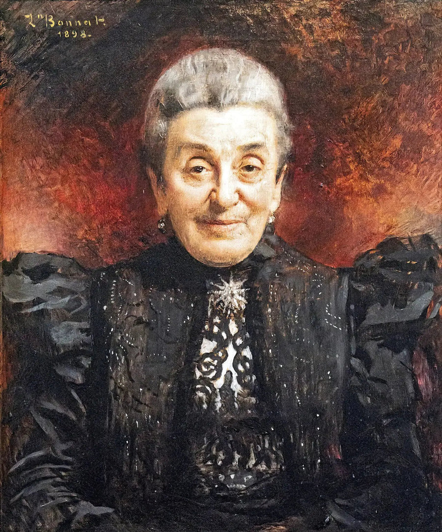 Portrait of an Elderly Lady - Léon Bonnat