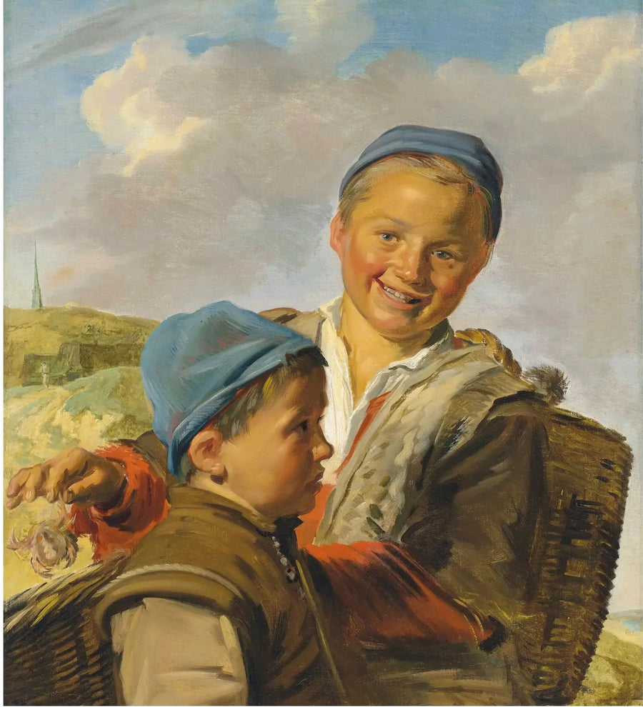Portrait of Two Fisherboys, One Holding a Crab - Frans Hals