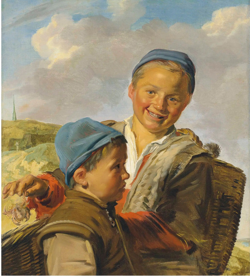 Portrait of Two Fisherboys, One Holding a Crab - Frans Hals