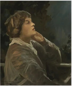 Portrait of Dora Sigerson (Mrs. Shorter) (c. 1870–1918), poet - John Lavery