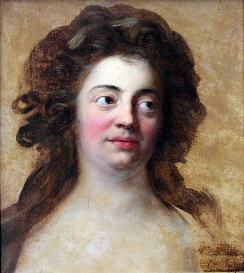 Portrait of Dorothea Schlegel, eldest daughter of the philosopher Moses Mendelssohn - Anton Graff
