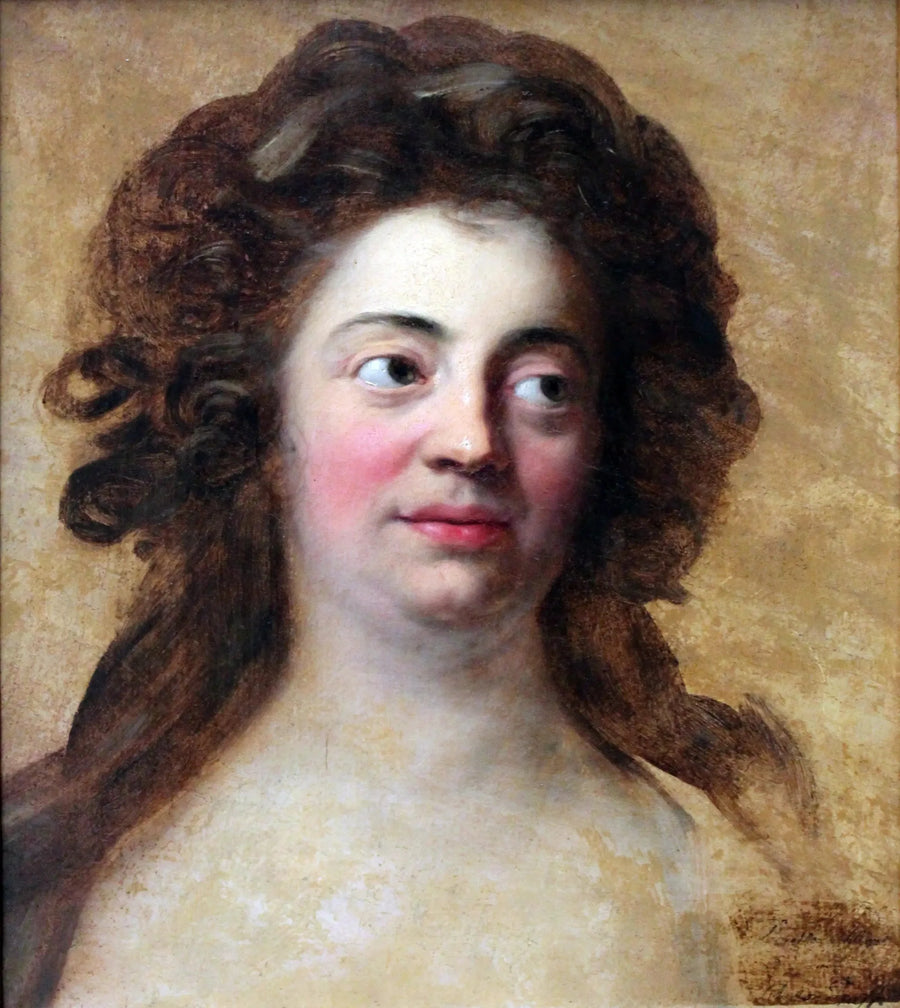 Portrait of Dorothea Schlegel, eldest daughter of the philosopher Moses Mendelssohn - Anton Graff