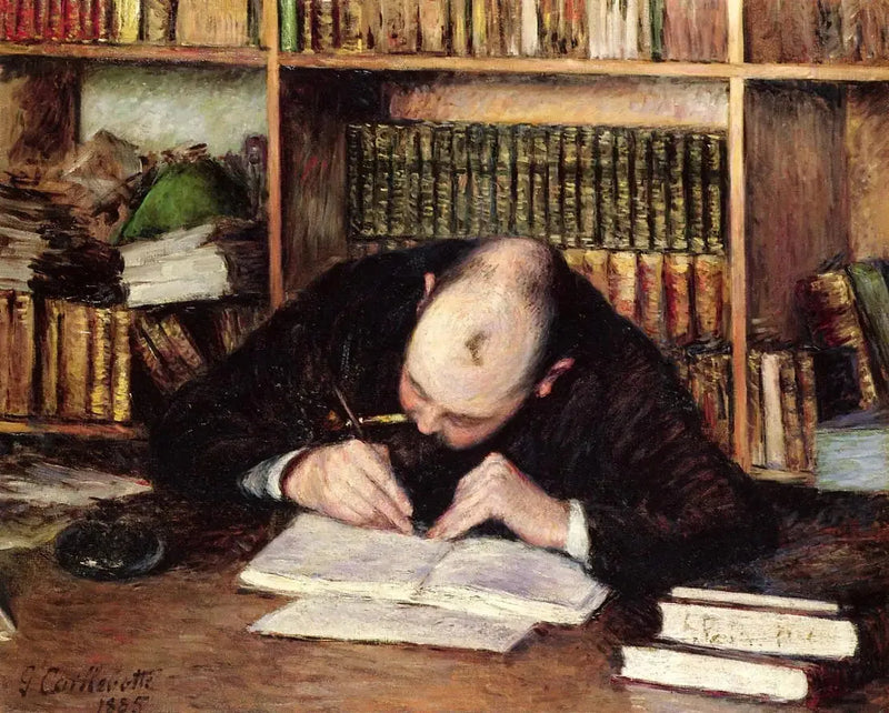 Portrait of Émile-Jean Fontaine, librarian - Gustave Caillebotte