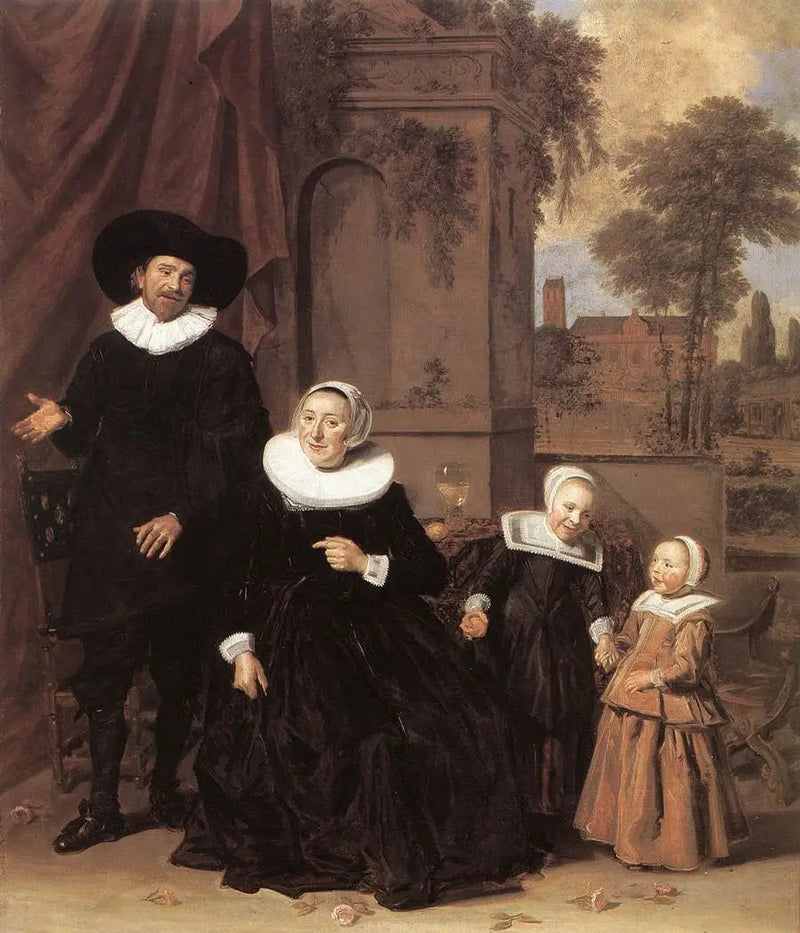 Family Portrait in a Landscape - Frans Hals