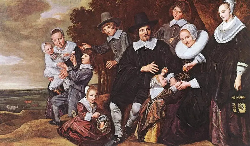 Family Portrait in a Landscape - Frans Hals