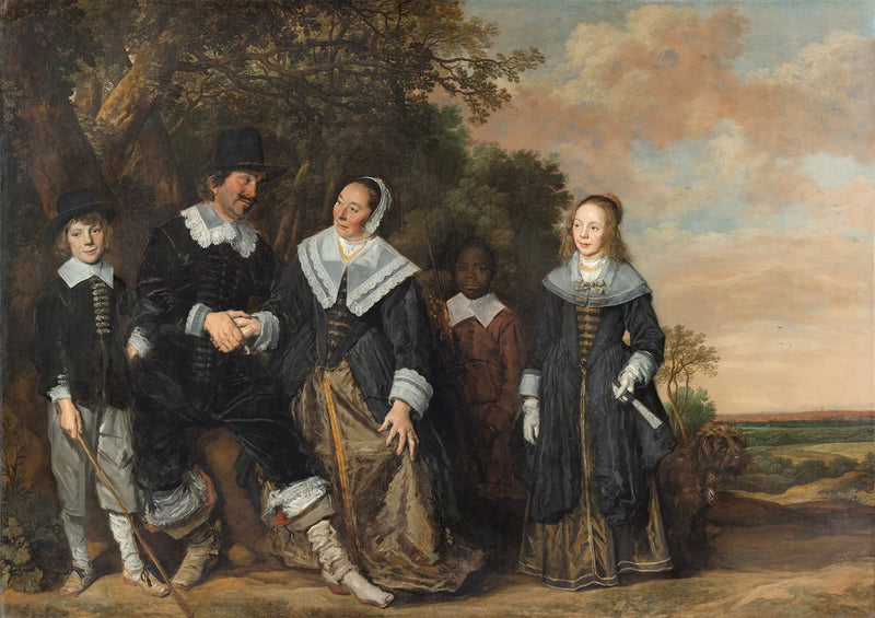 Family Portrait in a Landscape - Frans Hals