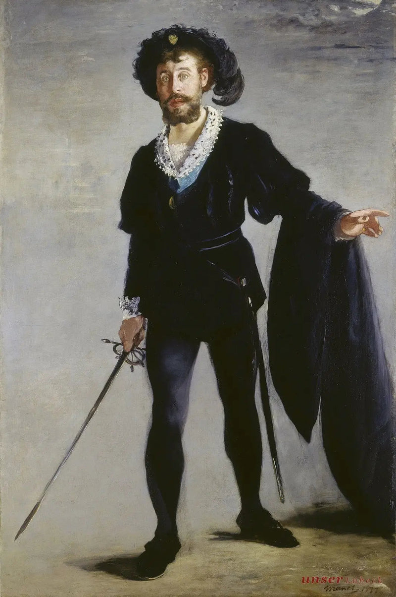 Portrait of Faure as Hamlet - Édouard Manet
