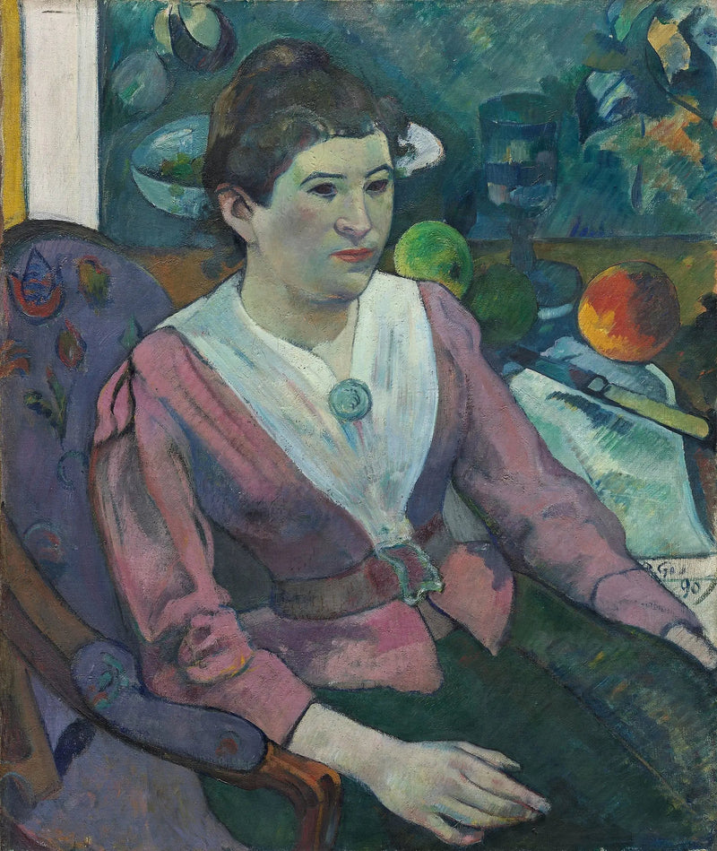 Portrait of a Woman with Cézanne's Still Life - Paul Gauguin