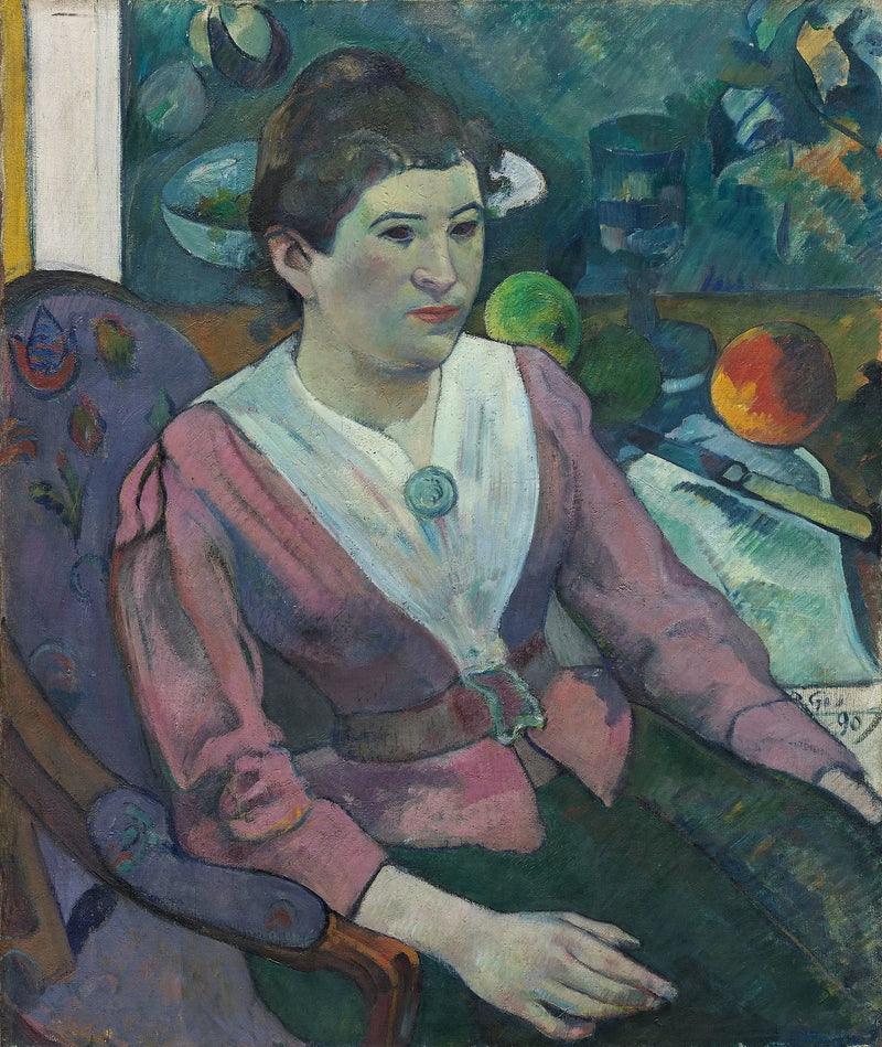 Portrait of a Woman with Cézanne's Still Life - Paul Gauguin