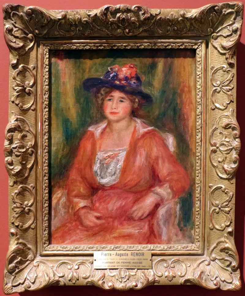 Portrait of a seated woman - Pierre-Auguste Renoir