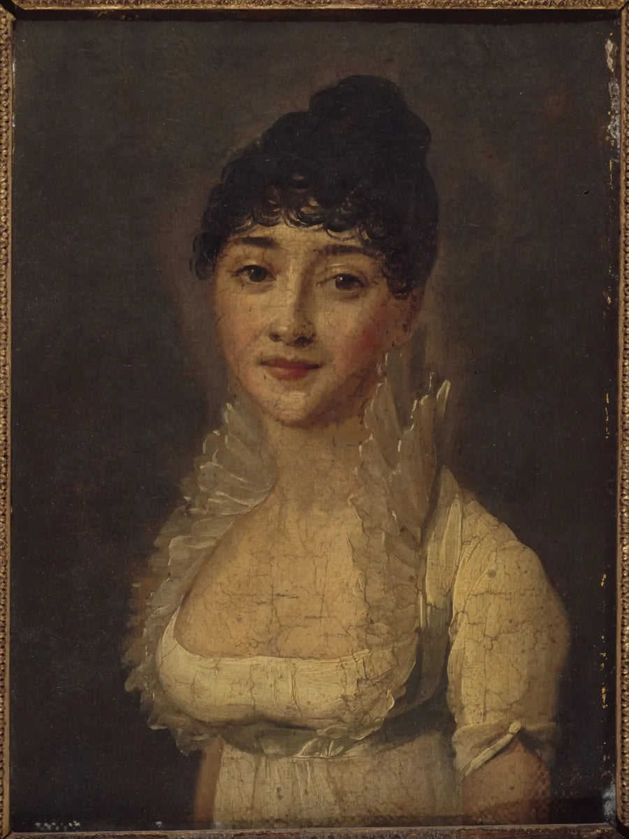 Portrait of a woman in a white dress - Louis-Léopold Boilly