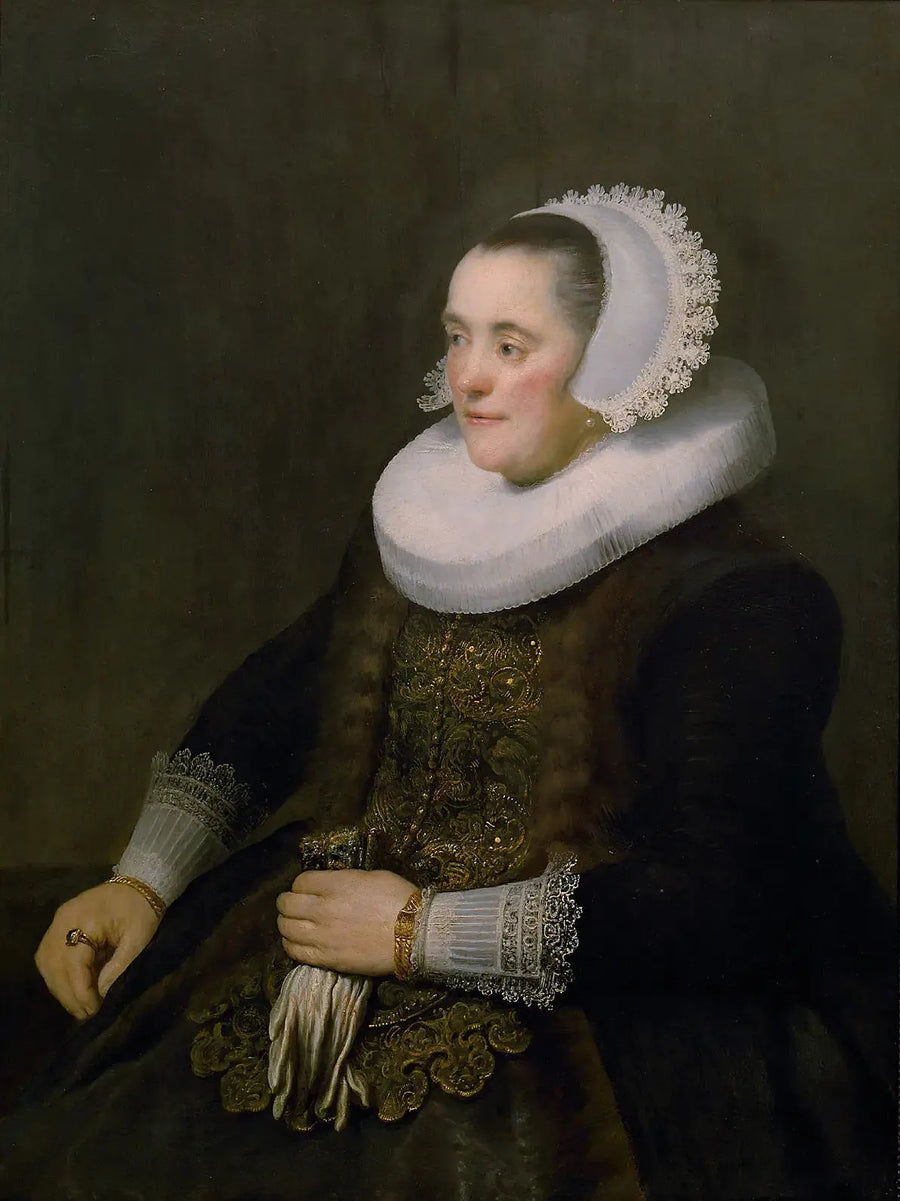 Portrait of a Woman. - Rembrandt
