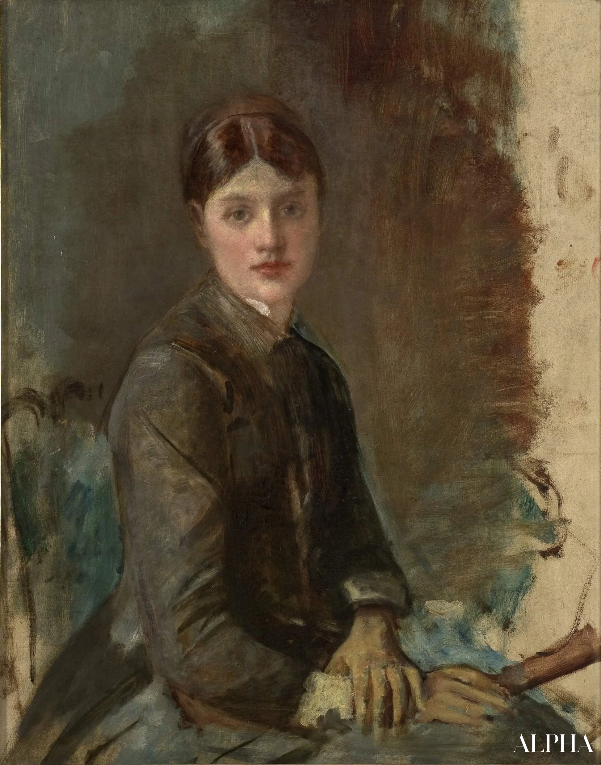 Portrait de femme - Toulouse Lautrec - Reproductions de tableaux et peintures haut de gamme