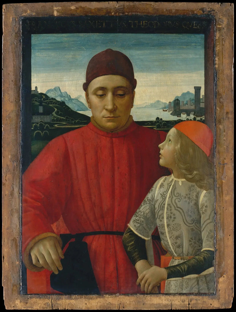 Portrait of Francesco Sassetti with his son Teodoro - Domenico Ghirlandaio
