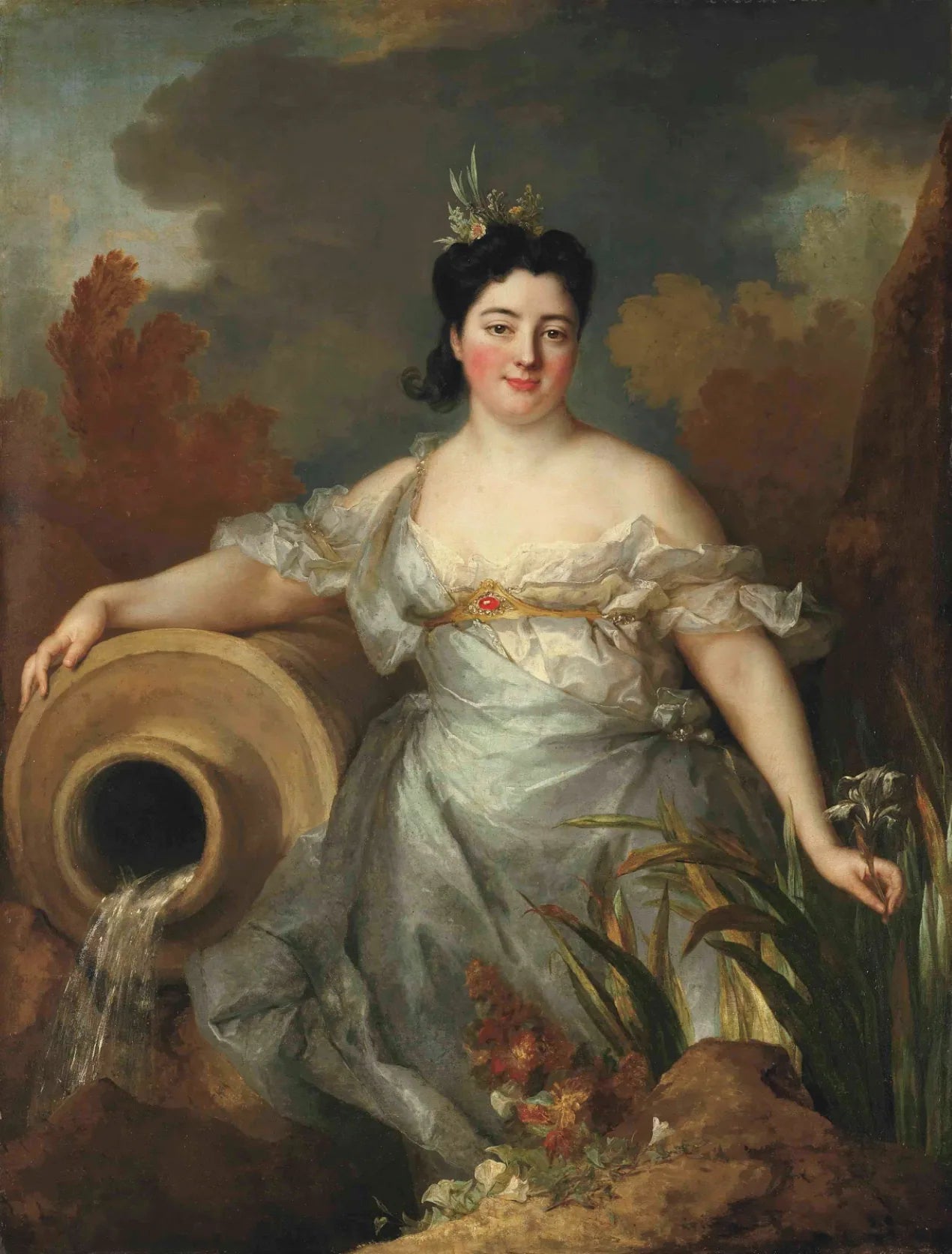 Portrait de Françoise Marguerite Claire Boudeville, marquise de La Frezelière - Nicolas de Largillière image 1 reproduction d’œuvre d’art à l’huile