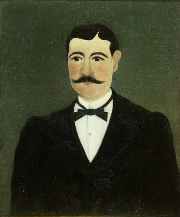 Portrait of Frumence Biche in civilian attire - Henri Rousseau