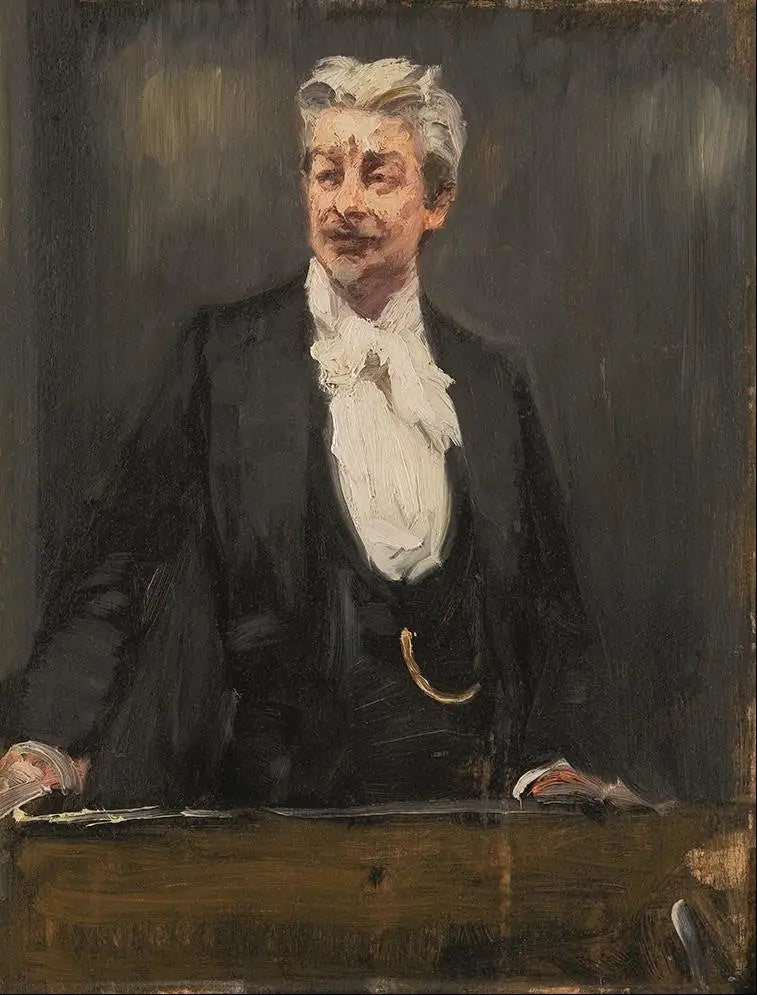 Portrait of Georg Brandes giving a lecture - Peder Severin Krøyer